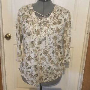 Gloria Vanderbilt sz L womens top